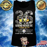 36 legends never die jerome bettis pittsburgh steelers thank you for the memories signatures s Tank top
