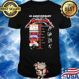 40th anniversary 1981 2021 metallica band members signatures shirt