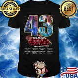43 years of star wars 1977 2020 signatures shirt