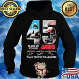 45 years of 1975 2020 jaws thank you for the memories signatures s Hoodie