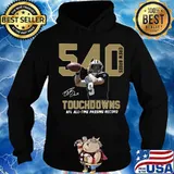 540 drew brees touchdowns nfl all time passing record signature s Hoodie
