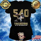 540 drew brees touchdowns nfl all time passing record signature s Ladies tee