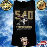 540 drew brees touchdowns nfl all time passing record signature s Tank top