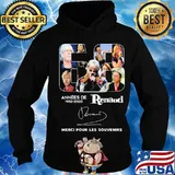 68 annees de 1952 2020 renaud merci pour les souvenirs signature s Hoodie