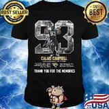 93 calais campbell 2017 2020 thank you for the memories signature shirt