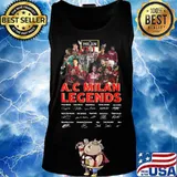 A.c milan legends soccer players signatures s Tank top