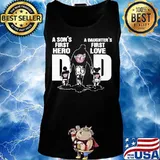 A son's first hero a daughter's first love dad silvertails happy father's day s Tank top
