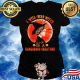 A well read witch is a dangerous creature sunset s Ladies tee