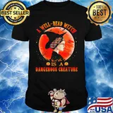 A well read witch is a dangerous creature sunset shirt