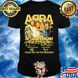 Abba 48th anniversary 1972 2020 thank you for the memories signatures shirt