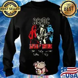 Acdc band live wire lightning signatures s Sweater