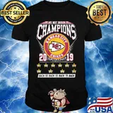 Afc west division champions kansas city chiefs 2019 back to back to back shirt
