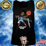 Airplane mode playing basketball s Tank top