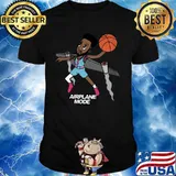 Airplane mode playing basketball shirt