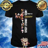 All i need today is a little bit of snoopy and a whole lot of jesus shirt