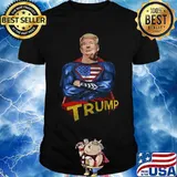 American super hero trump shirt