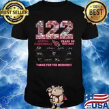 Arizona cardinal 122 years of 1898 2020 thank you for the memories signatures shirt