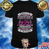 Assuming i'm just a woman was your first mistake i'm a spoiled wife of a forklift operator he has anger issues heart shirt