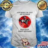 ASSUMING I'M JUST AN OLD MAN WAS YOUR FIRST MISTAKE HORSE SUNSET SHIRT