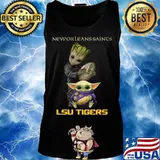 Baby groot and baby yoda new orleans saints lsu tigers s Tank top