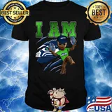Baby groot i am seattle seahawks football shirt