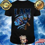 Baby groot i am tennessee titans football shirt