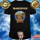 Baby yoda baltimore ravens football shirt
