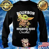 Baby yoda bourbon because 2020 sucks s Sweater
