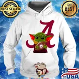 Baby yoda hug atlanta braves football s Hoodie