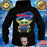 Baby yoda hug buffalo bills football s Hoodie