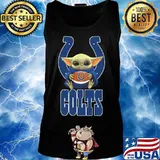 Baby yoda hug indianapolis colts football s Tank top