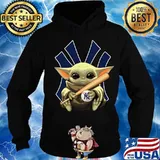 Baby yoda hug new york yankees baseball s Hoodie