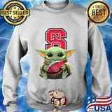 Baby yoda hug north carolina state football s Sweater