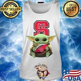 Baby yoda hug north carolina state football s Tank top