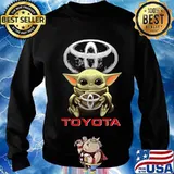 Baby yoda hug toyota s Sweater