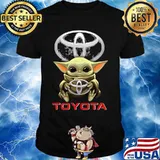 Baby yoda hug toyota shirt