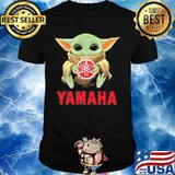 Baby yoda hug yamaha shirt