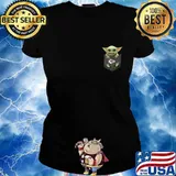 Baby yoda in the bag kansas city chiefs s Ladies tee