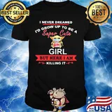 Baby yoda mask hug wendy's i never dreamed i'd grow up to be a super cute girl but here i am killing it shirt