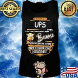 Baby yoda mask i work at ups i use excessive sarcasm at work because punching someone in their mouth is frowned upon by management s Tank top