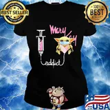 Baby yoda mask mary kay addict s Ladies tee