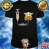 Baby yoda mask ups addict shirt