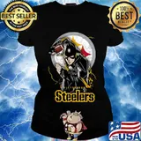 Batman pittsburgh steelers football s Ladies tee