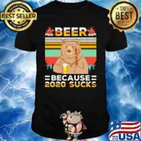 Bear beer because 2020 sucks vintage retro shirt