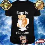 Bear reading newspaper sono in riunione shirt