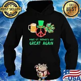 Beer peace irish make st. patrick's day great again s Hoodie
