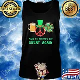 Beer peace irish make st. patrick's day great again s Tank top