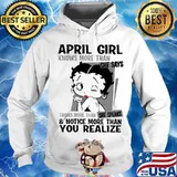 Betty boop april girl knows more than she says thinks more than she speaks and notice more than you realize s Hoodie