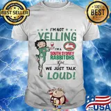 Betty boop i'm not yelling i'm a south sydney rabbitohs girl we just talk loud shirt