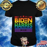 Biden Harris 2020 Rainbow Equality LGBTQ Pride Retro Vintage Shirt